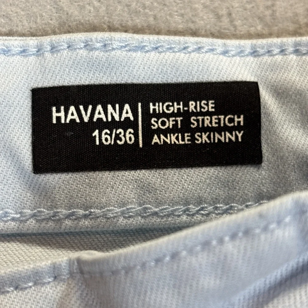 Buffalo David Bitton Jeans Havana High Rise Soft Stretch Ankle Skinny Blue 16/36
